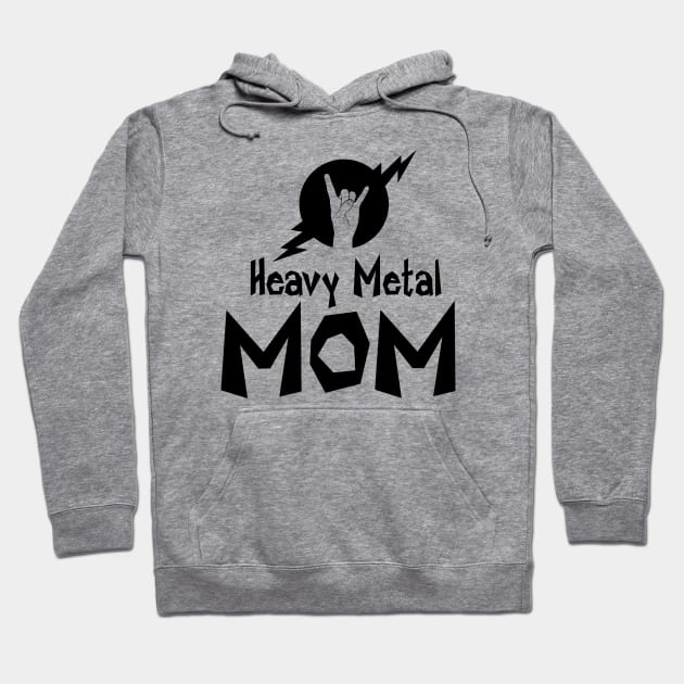 Heavy Metal Mom, with Horns Hoodie by FourMutts